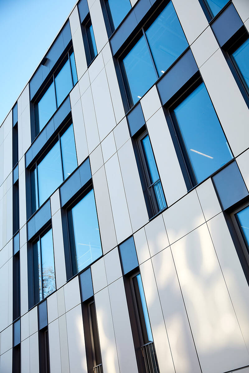 ORNILUX® mikado is bird protection glass featuring an irregular UV-reflective “mikado” pattern that is nearly invisible to humans but clearly visible to birds, preventing collisions effectively.