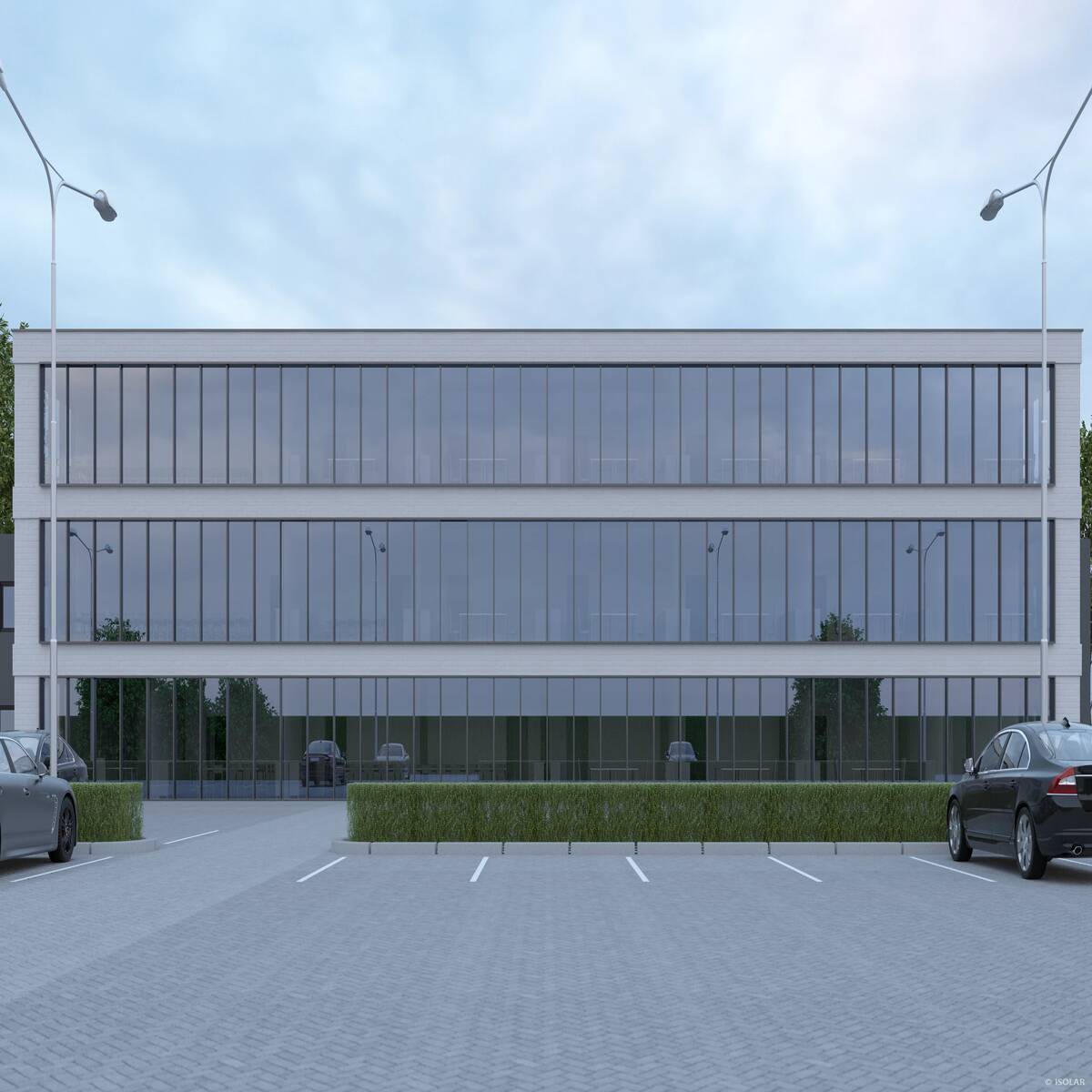 SOLARLUX® sunbelt A71 by ISOLAR combines strong heat reflection with natural daylight and balanced color rendering, ideal for modern architecture in full sun.